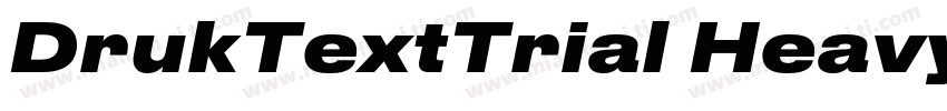 DrukTextTrial Heavy字体转换